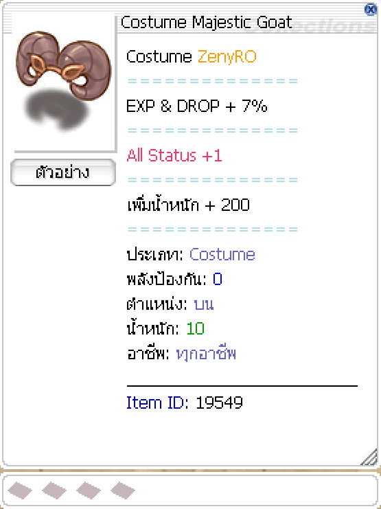 Majestic Goat Stats